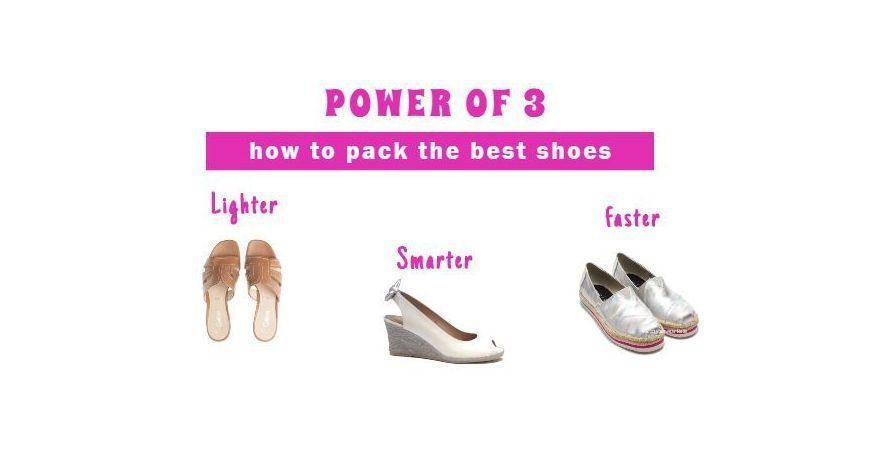 Power of 3 - how to pack best shoes