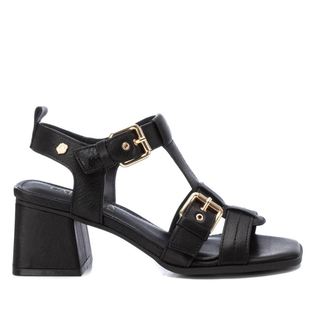 CARMELA-Black-leather-block-heel-sandal