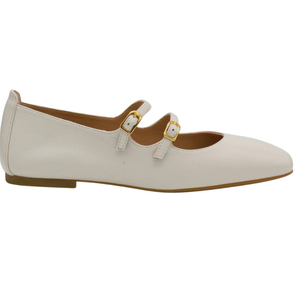 UNISA--Offwhite--Leather--Mary--Jane---Ballet--Flat--Shoe-Berley-