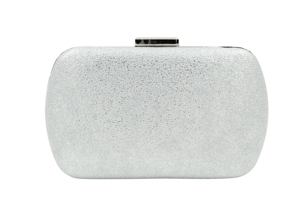 FABUCCI silver box clutch bag