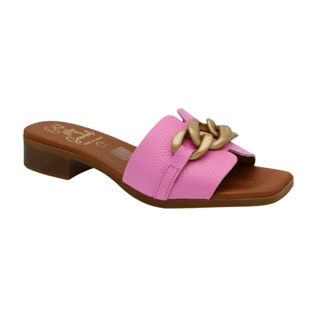 oh-my-sandals- pink leather-slider-sandal