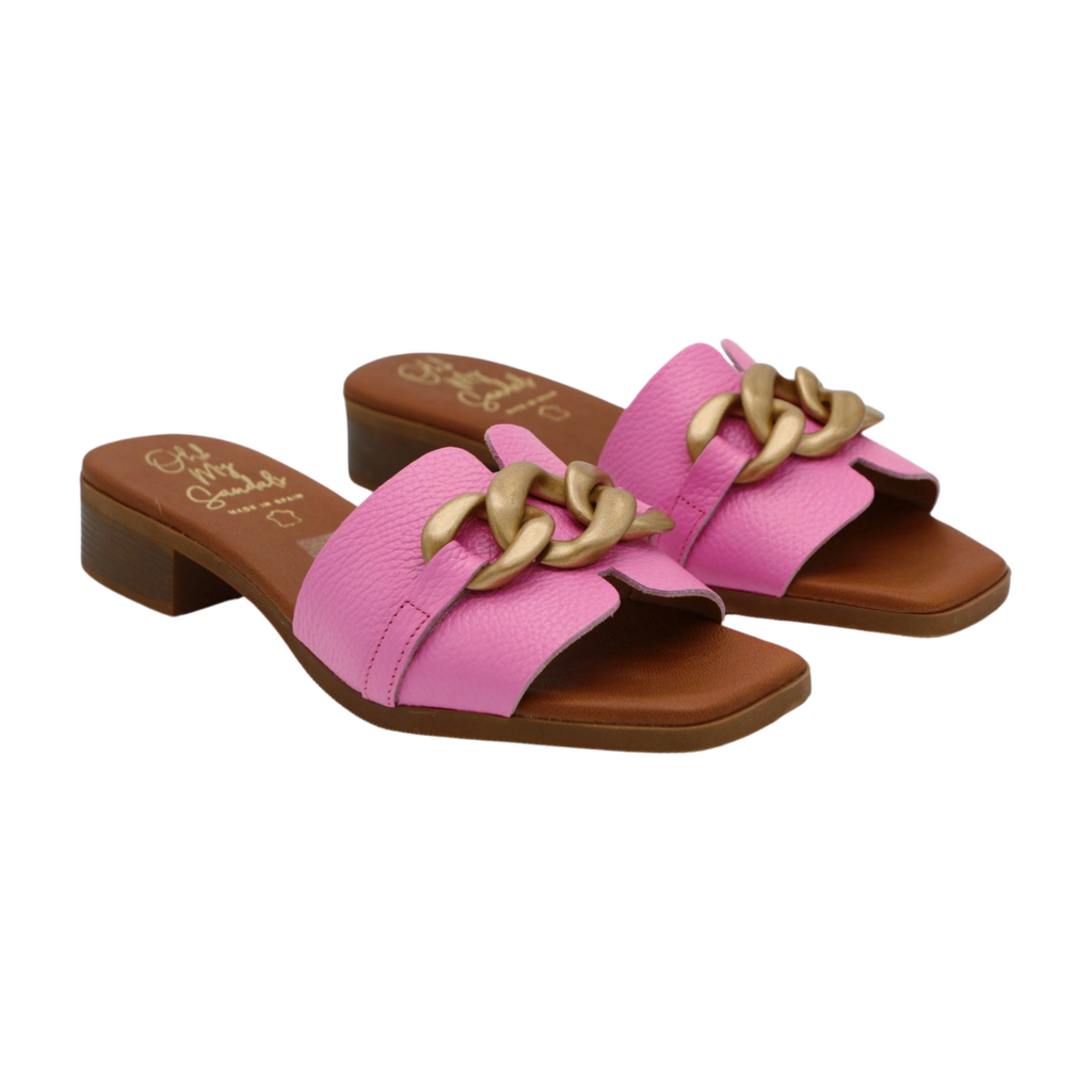 oh-my-sandals- pink leather-slider-sandal