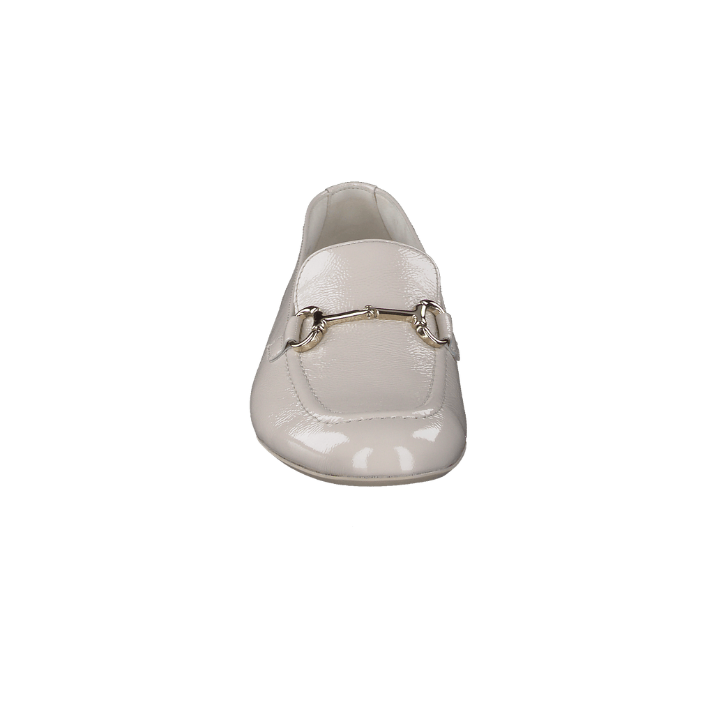 PAUL GREEN 2596 Cream Patent Leather Loafer 