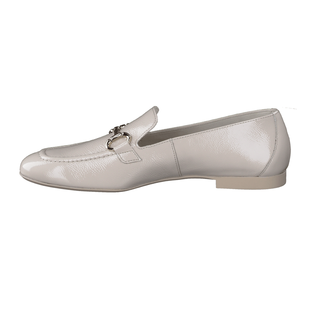 PAUL GREEN 2596 Cream Patent Leather Loafer 
