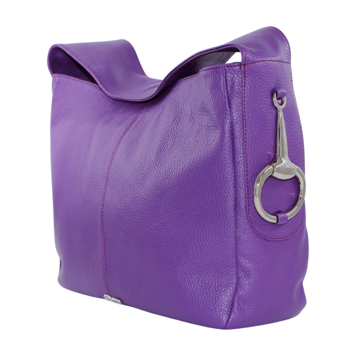 Purple leather bag hotsell