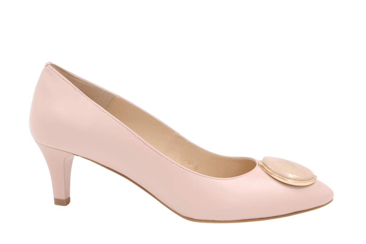 Buy EMIS Pale Pink mid heel shoe online Fabucci Fabucci Shoes