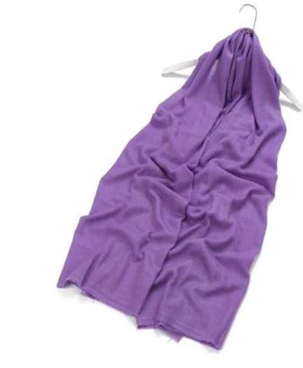 FABUCCI Purple Pure Cashmere Scarf