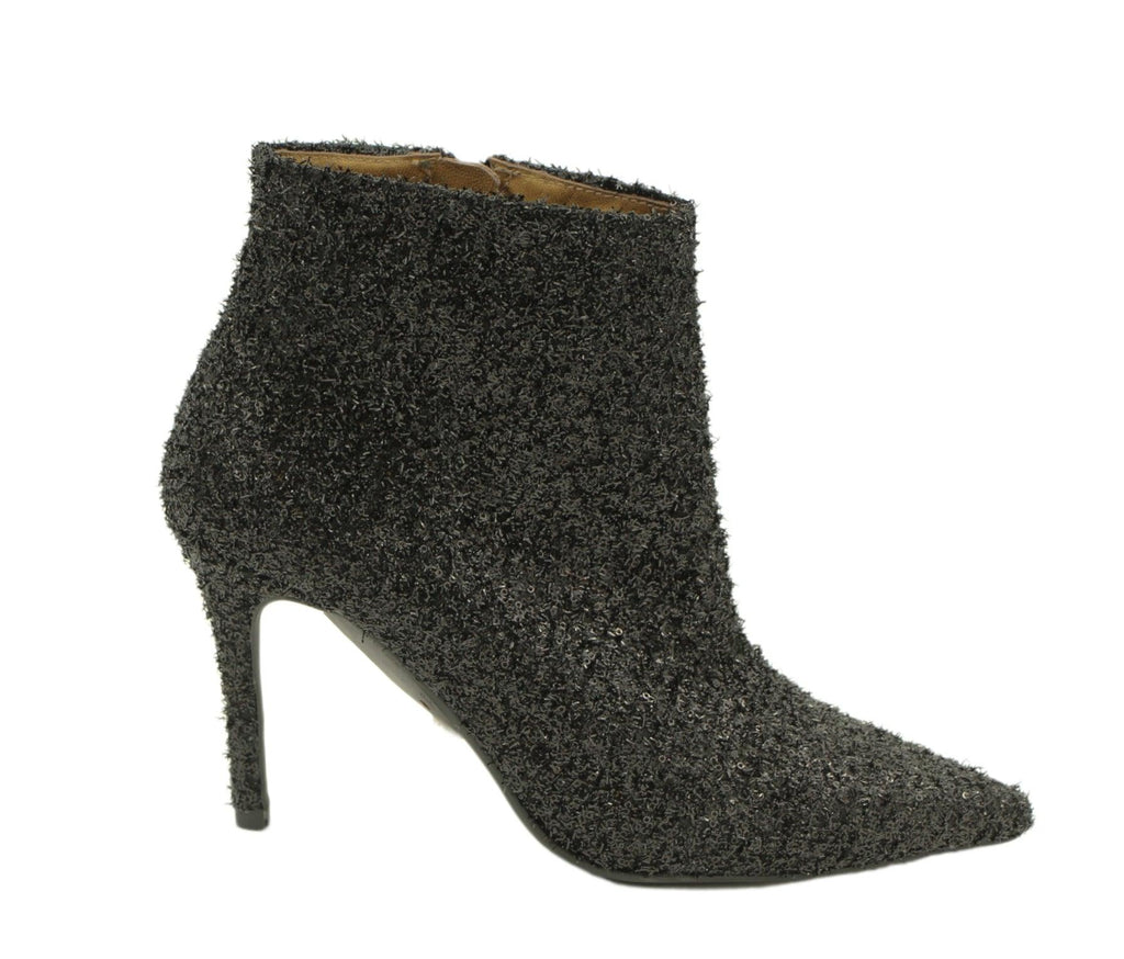MARIAN Black Sequins Heeled ankle boot