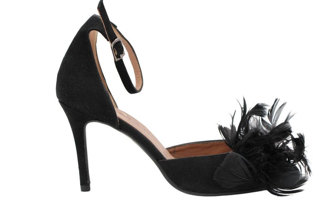 MARIAN-BLACK-SUEDE-POINTED-TOE-SHOE-WITH-FEATHER