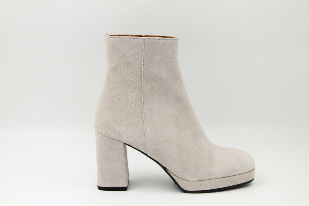 MARIAN  Stone Suede Platform Ankle Boot SHIR
