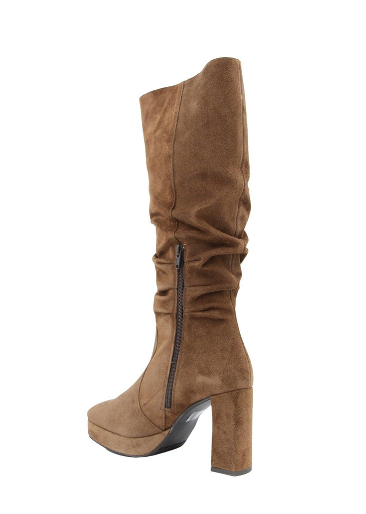 MARIAN Tan Suede Slouchy Knee Boot 15609