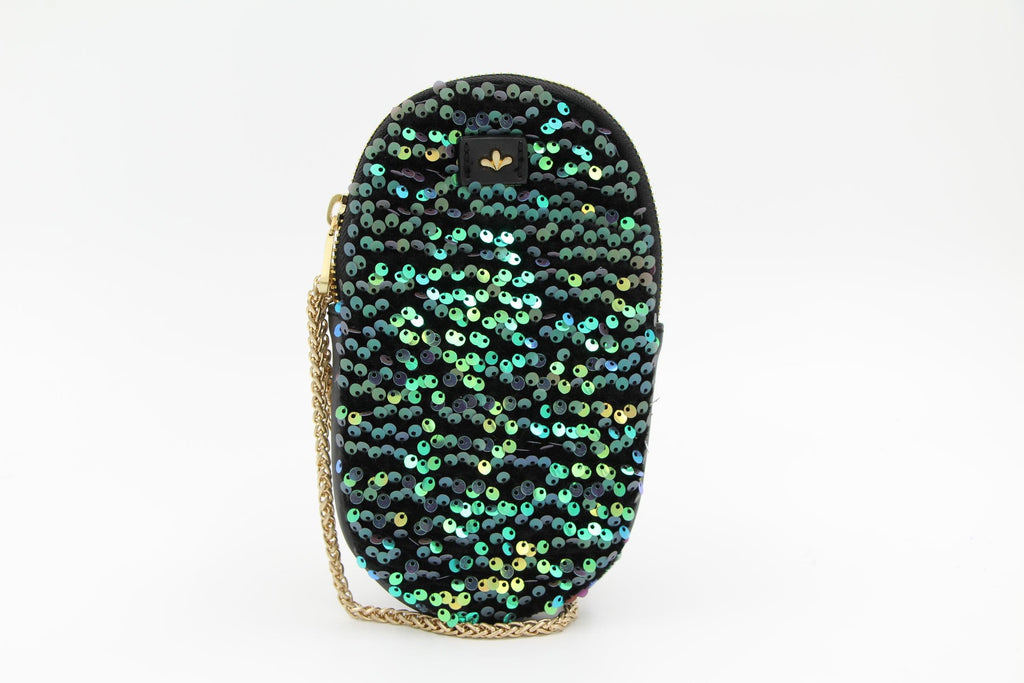 NICA small teal bag with sequins