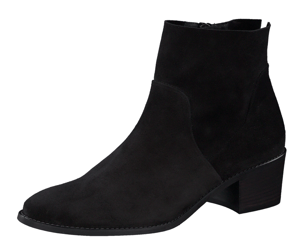 paul-green-black-suede-ankle-boot-9025