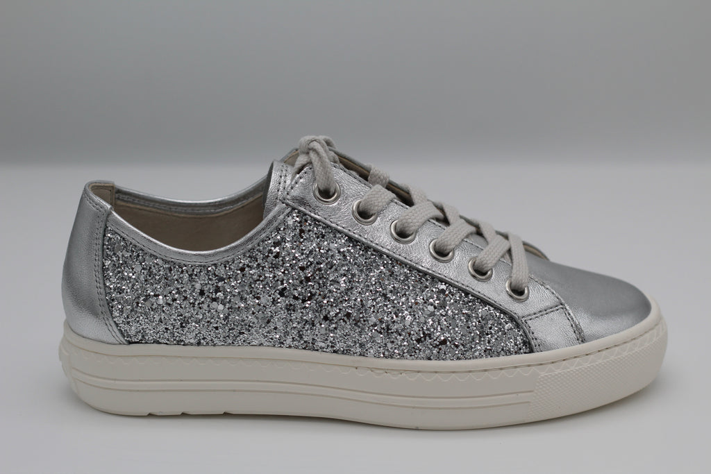 paul-green-silver-sequins-trainer-5242