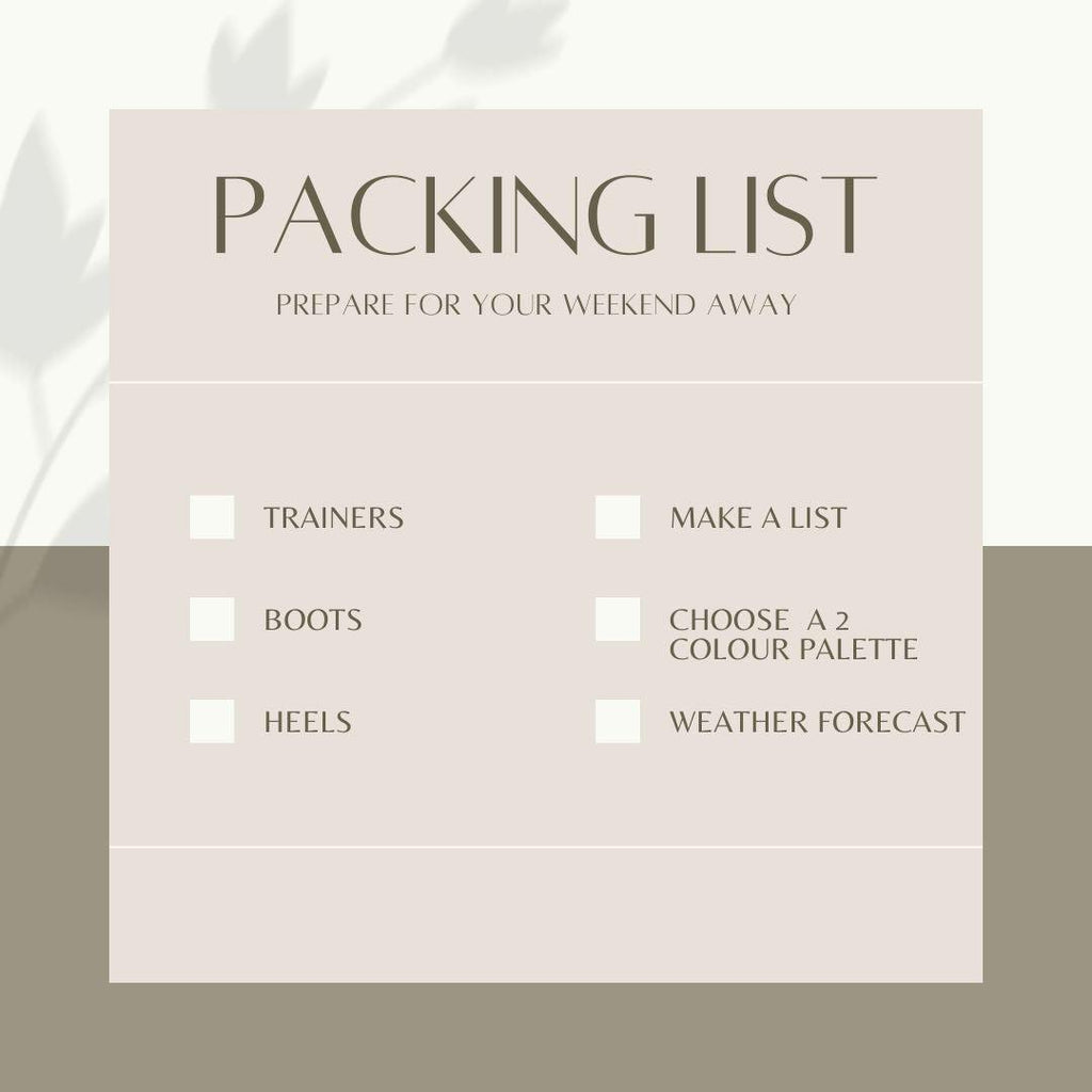 Holiday packing list