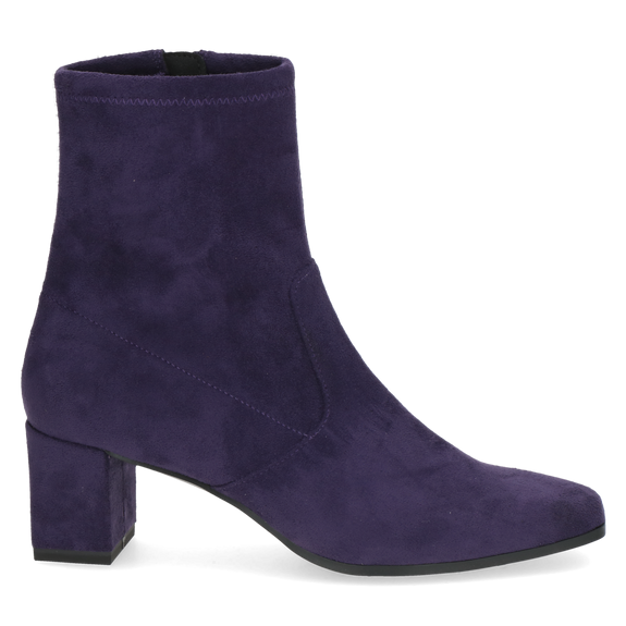 CAPRICE Navy Suede Stretch Ankle Boot
