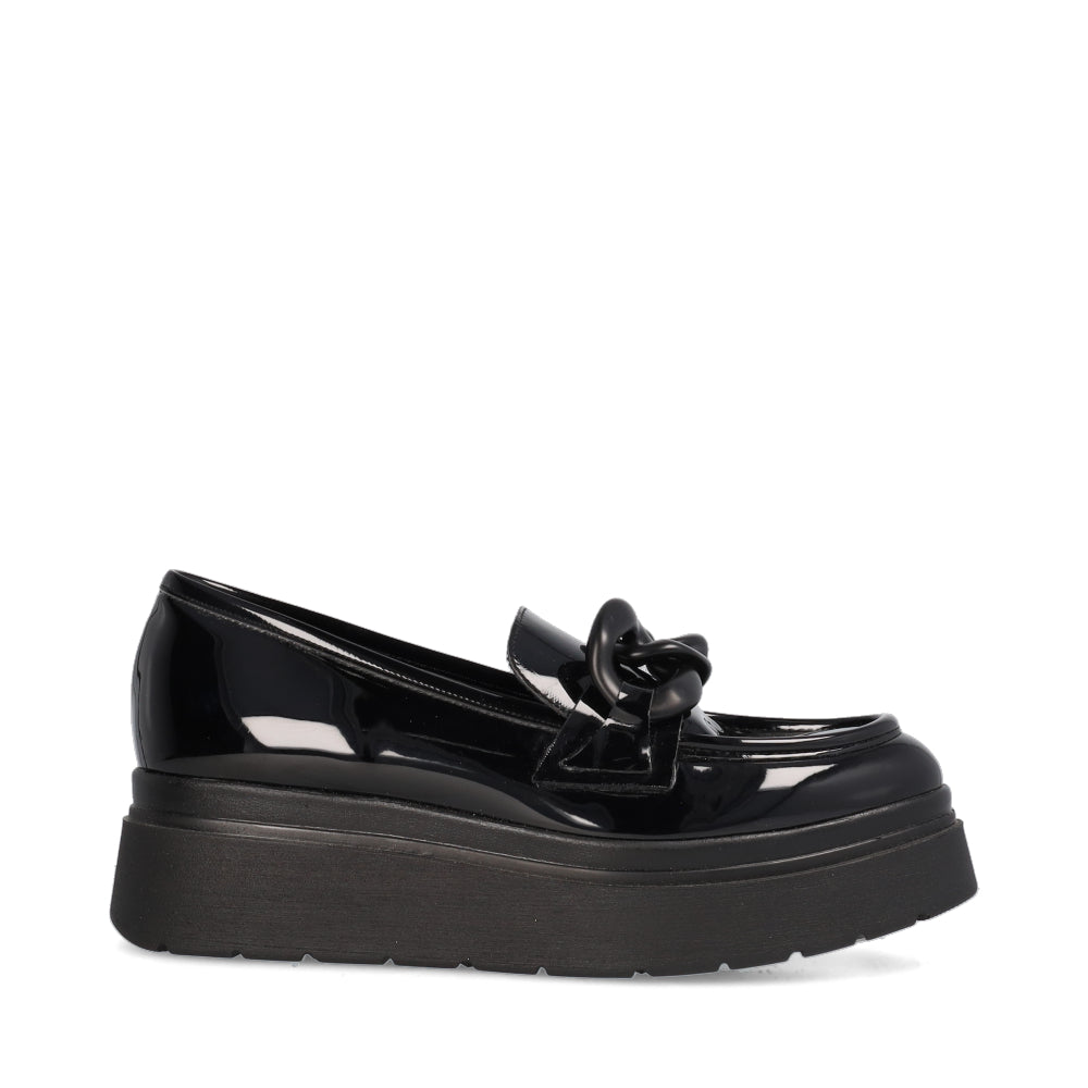    COMART-Black-Patent-Chunky-Wedge-Loafer