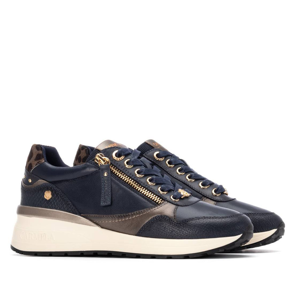 Carmela - Navy- Wedge- Trainer