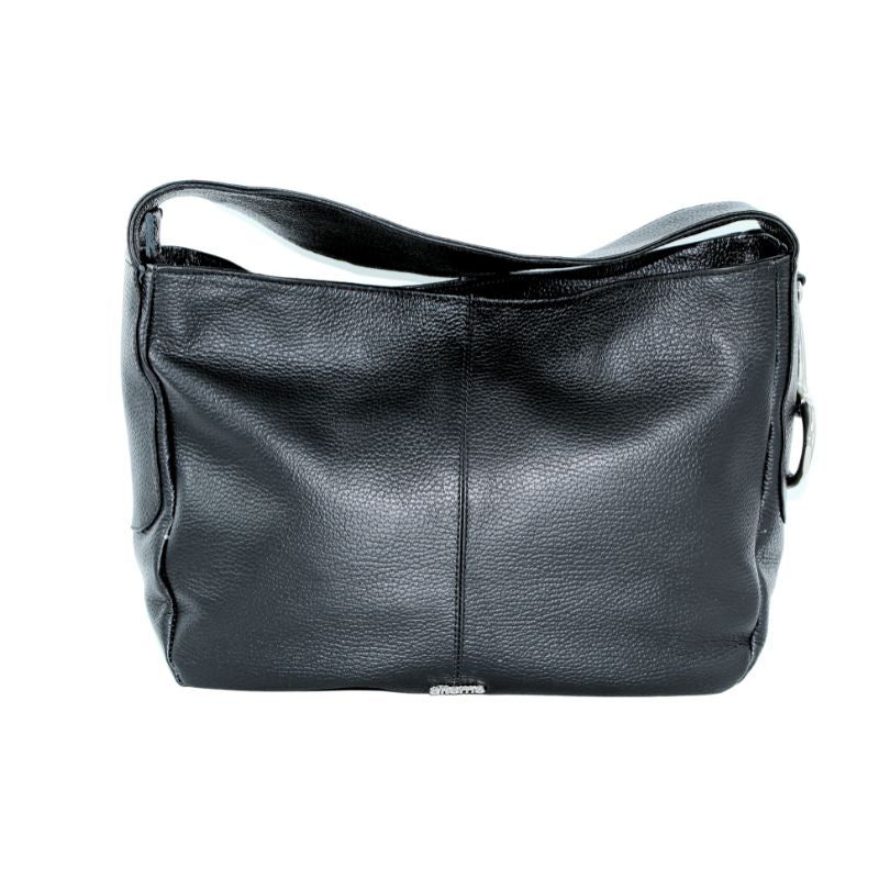 Ditomo-black-leather-shoulder-bag-bit-detail