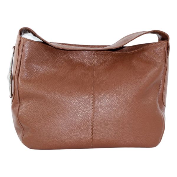 Ditomo-brown--leather-shoulder-bag-silver--bit-hardware