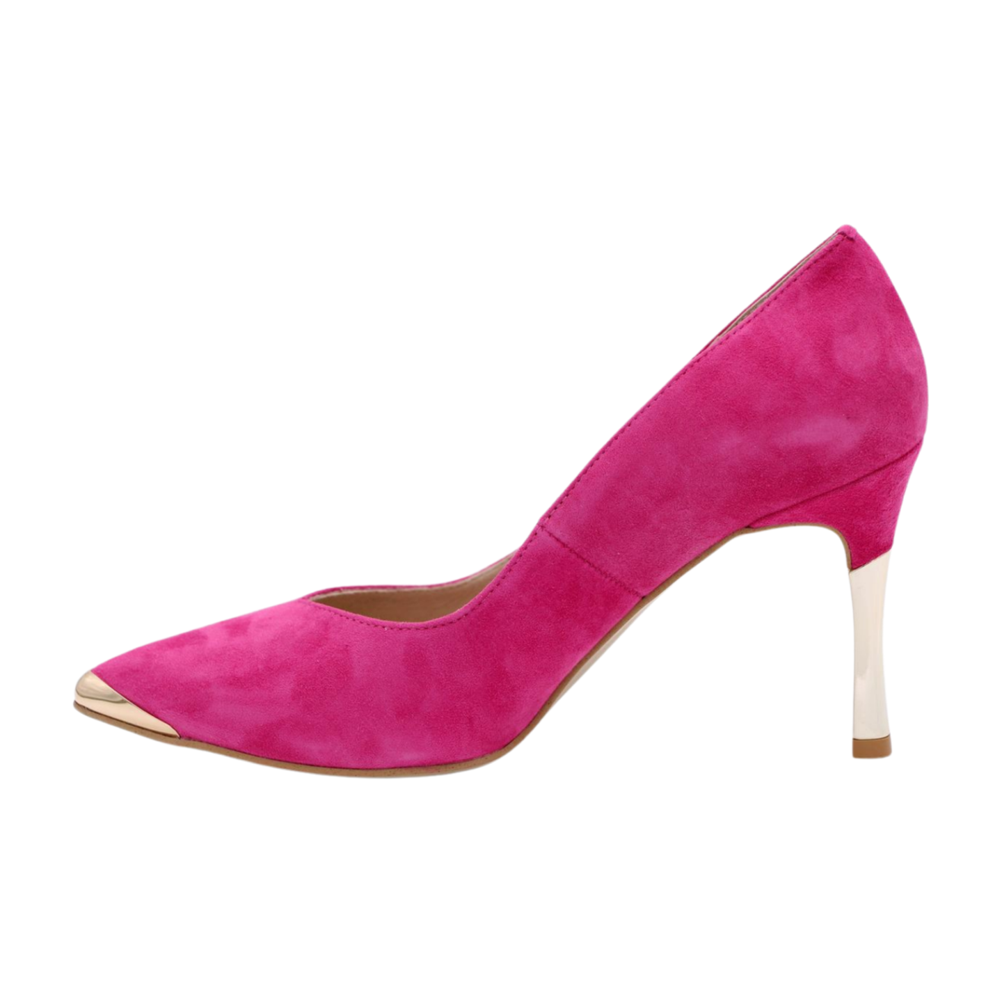 FABUCCI Fuchsia Pink Suede Heels – Fabucci Shoes - Main Image