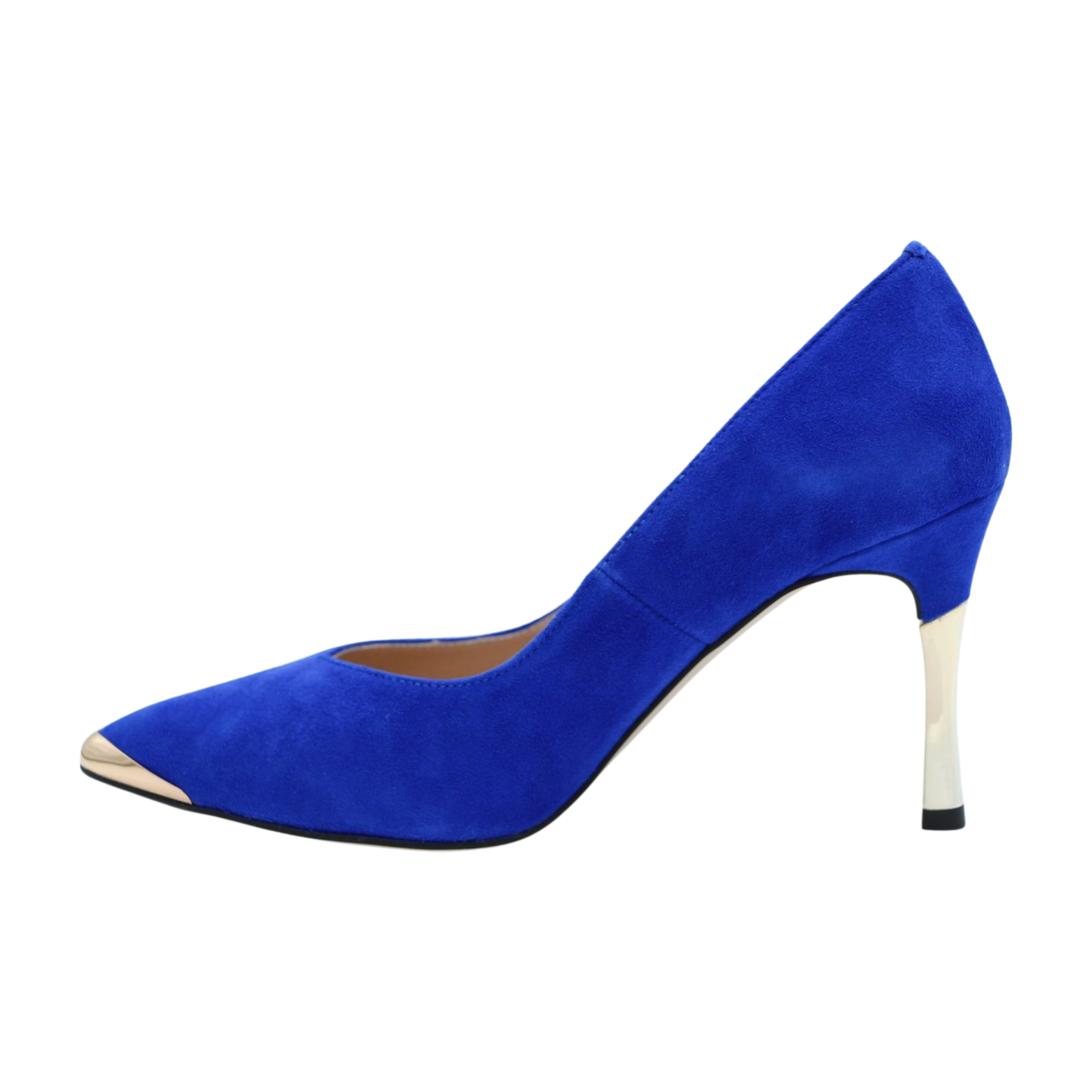 FABUCCI Royal Blue Suede Pointed Toe Heels Fabucci Shoes