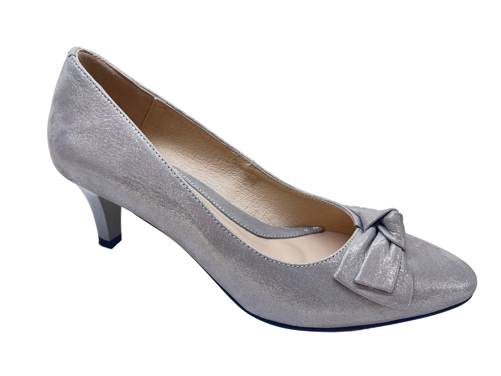 Fabucci-silver-shimmer-mid -heel -occasion -shoe