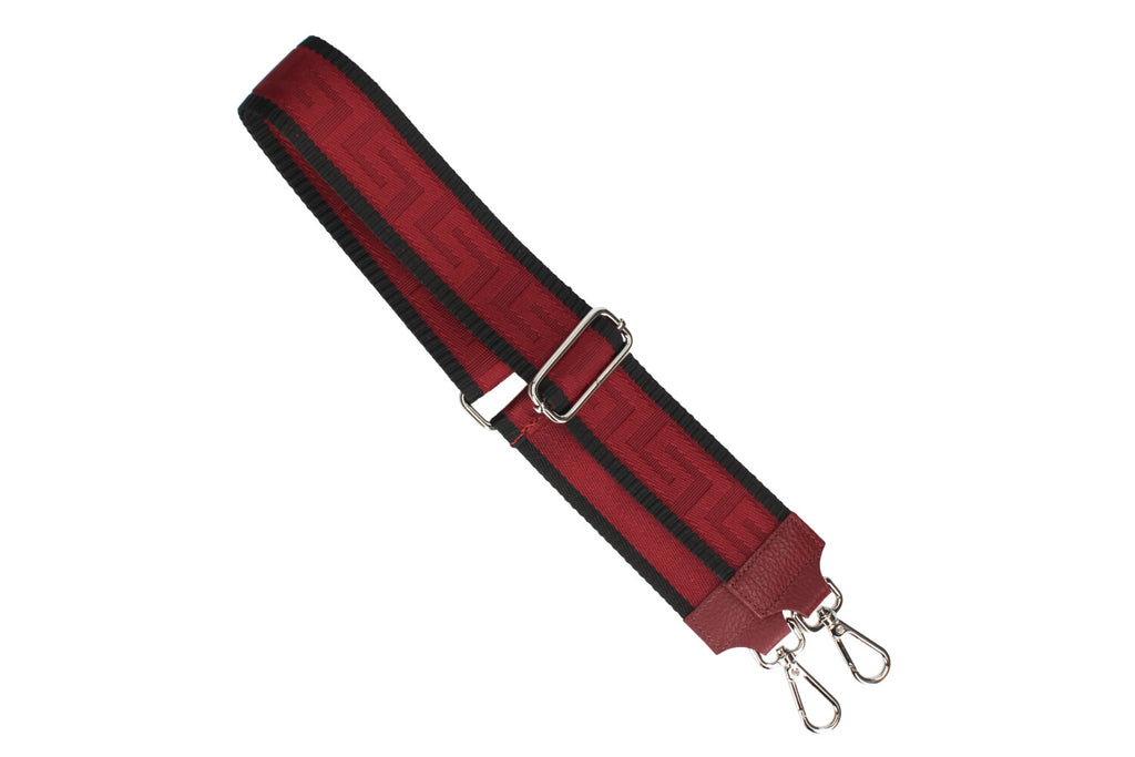 Fabucci Burgundy Black  Handbag Strap