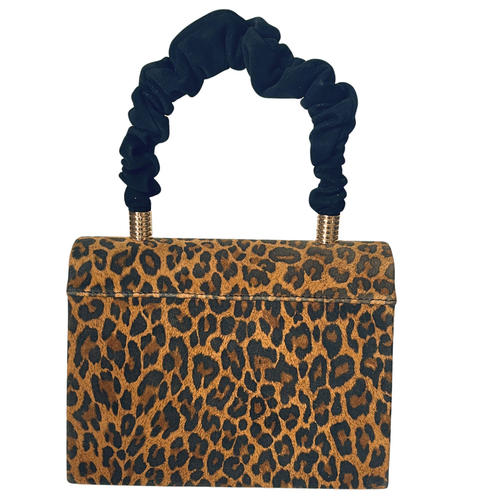 Fabucci Leopard Print Handbag with Handle