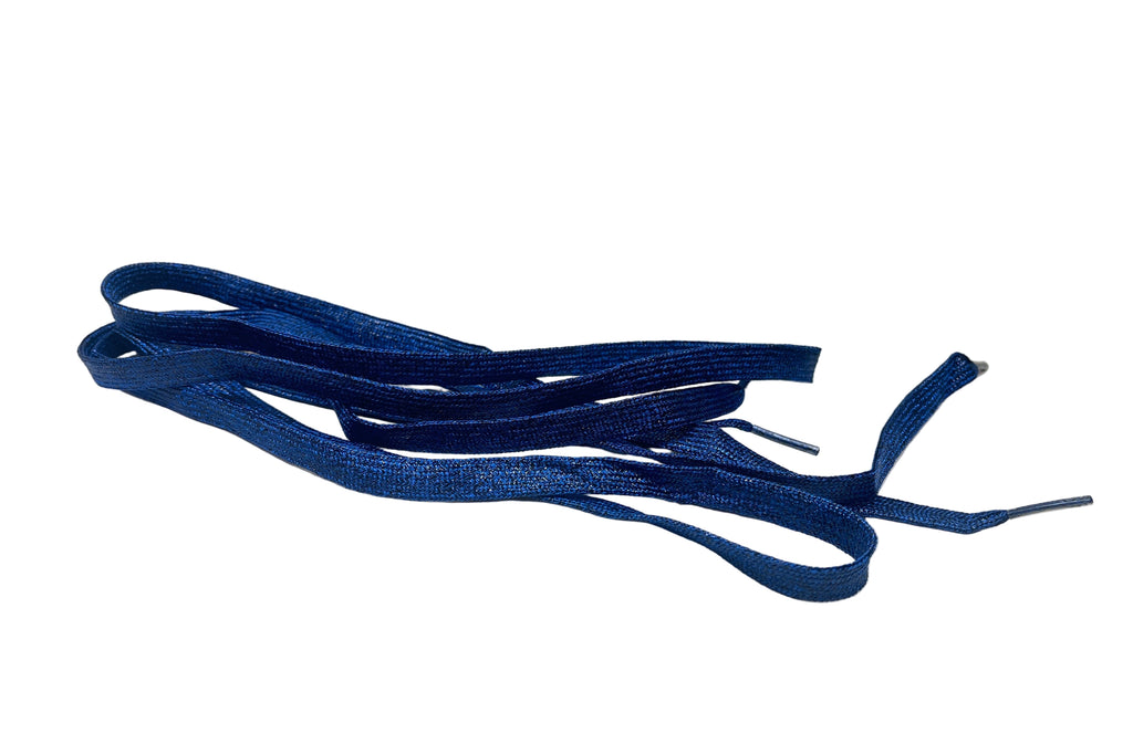 Fabucci Dark Blue Metallic Shoe Laces-2