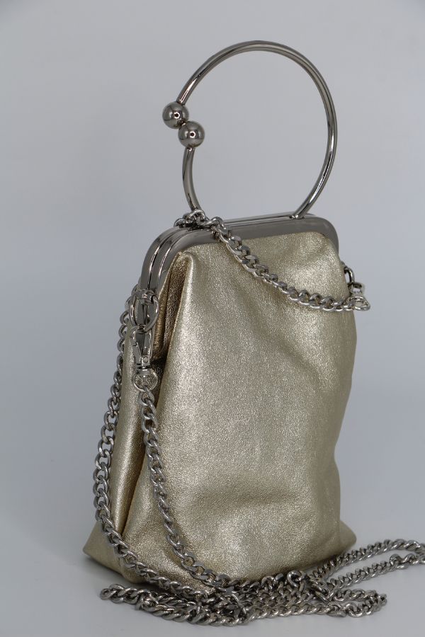 Fabucci Gold Leather Purse  Style Bag