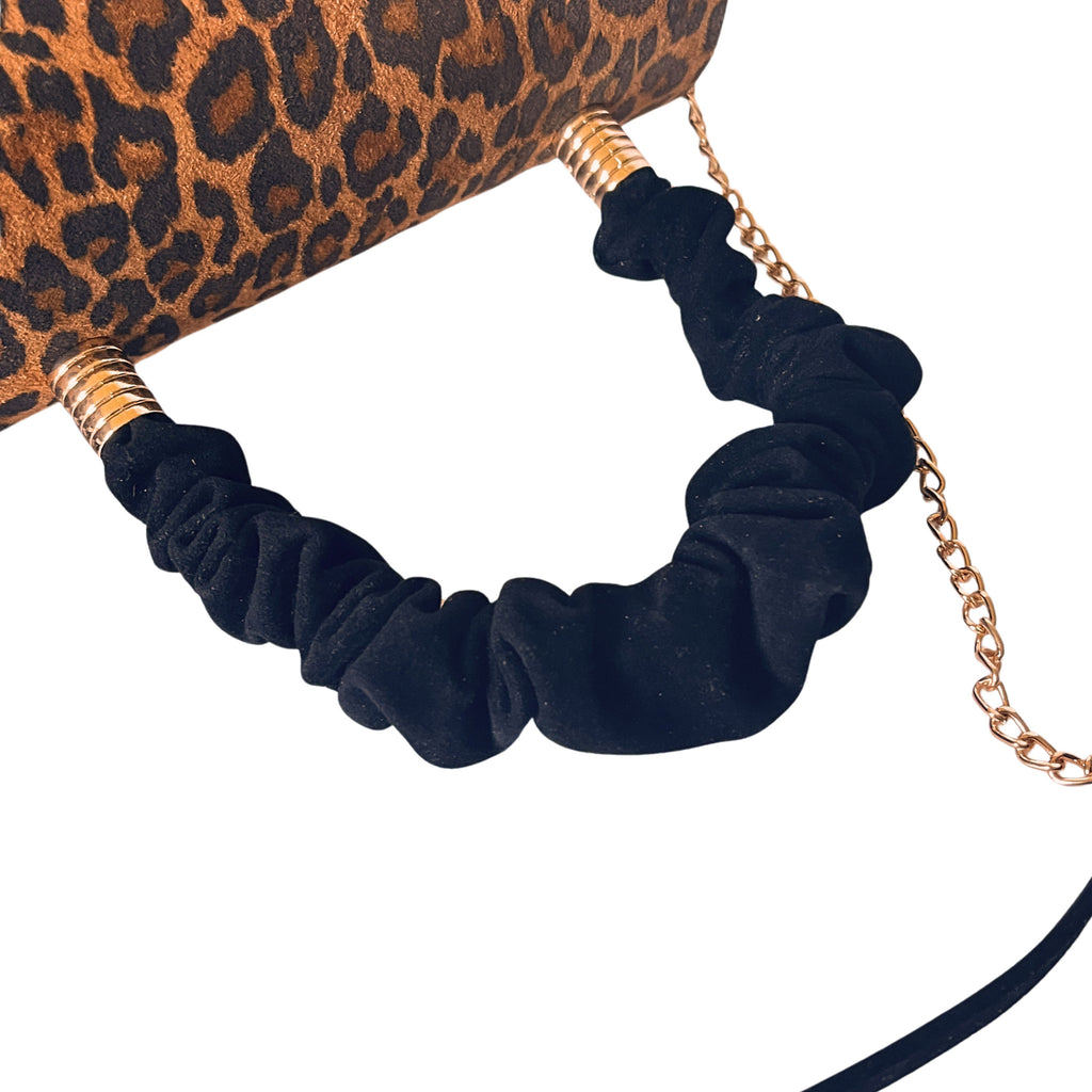 Fabucci Leopard Print Handbag with Handle