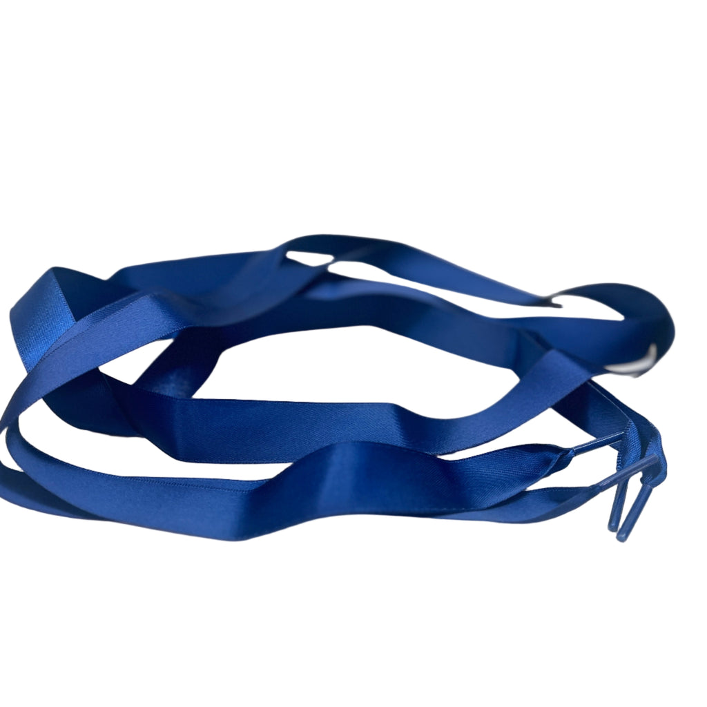 Fabucci Navy satin shoe laces