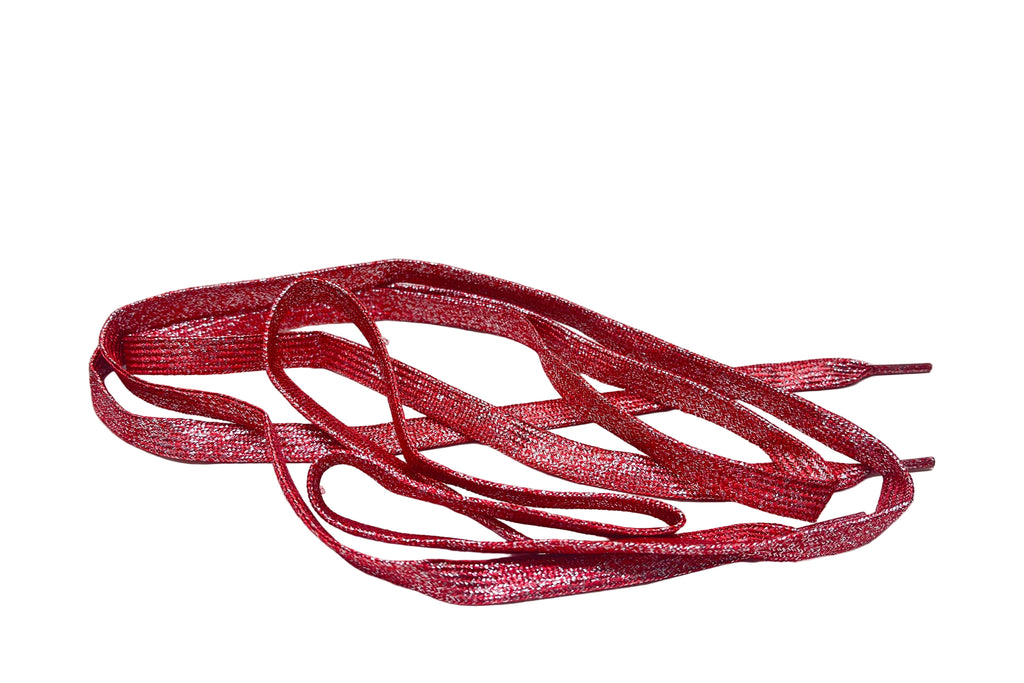 Fabucci Red Metallic Shoe Laces