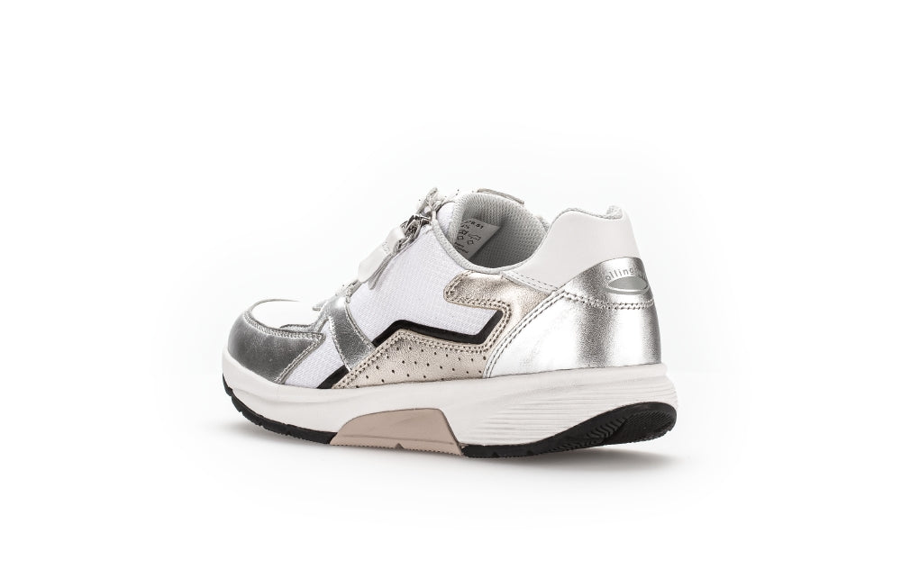 GABOR-white-and-silver-rolling-soft-trainer-4687651-