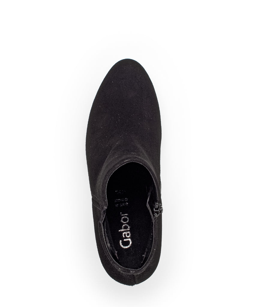 GABOR- Black- Suede -Platform - Shoe -Boot 
