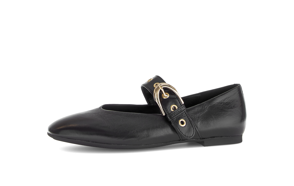 Gabor- Black -Patent -Mary -Jane -Ballet -Flat
