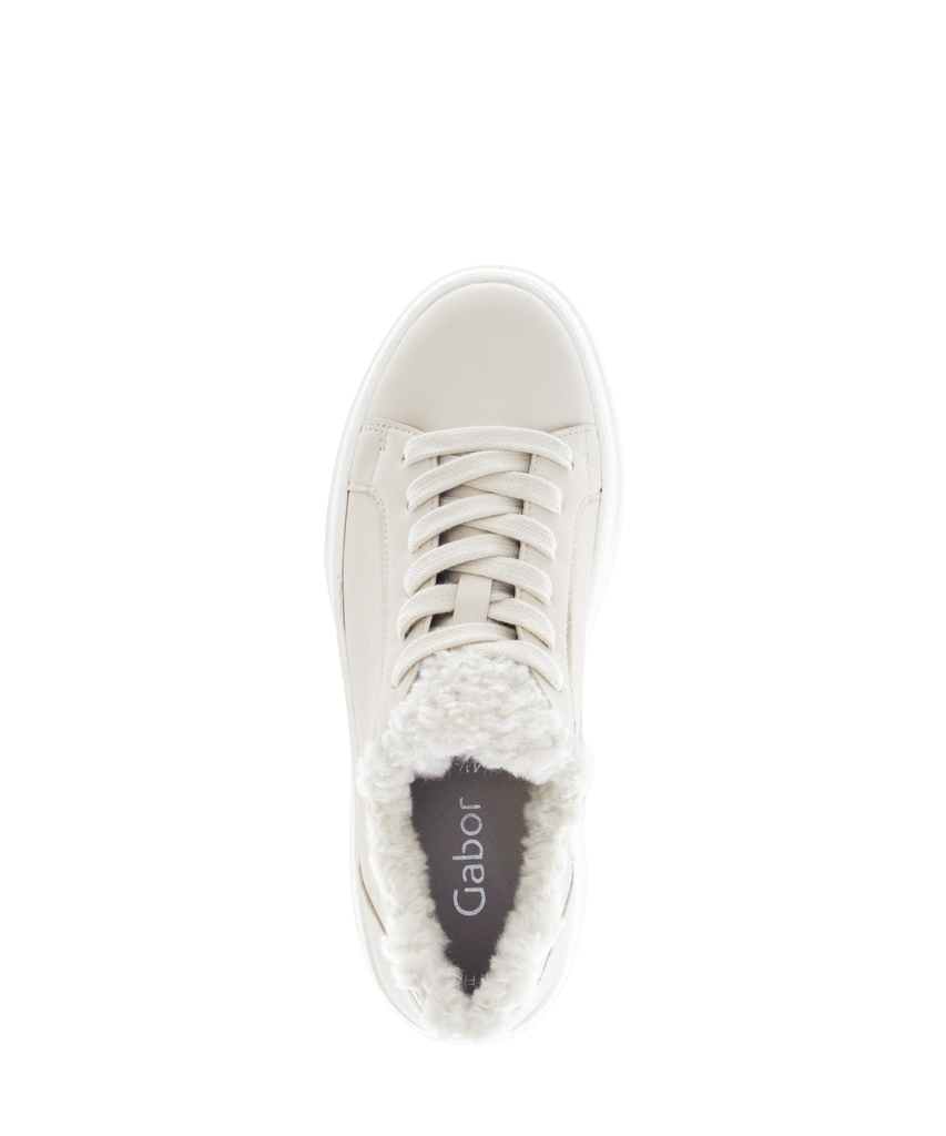 Gabor-cream-leather-trainer-22122
