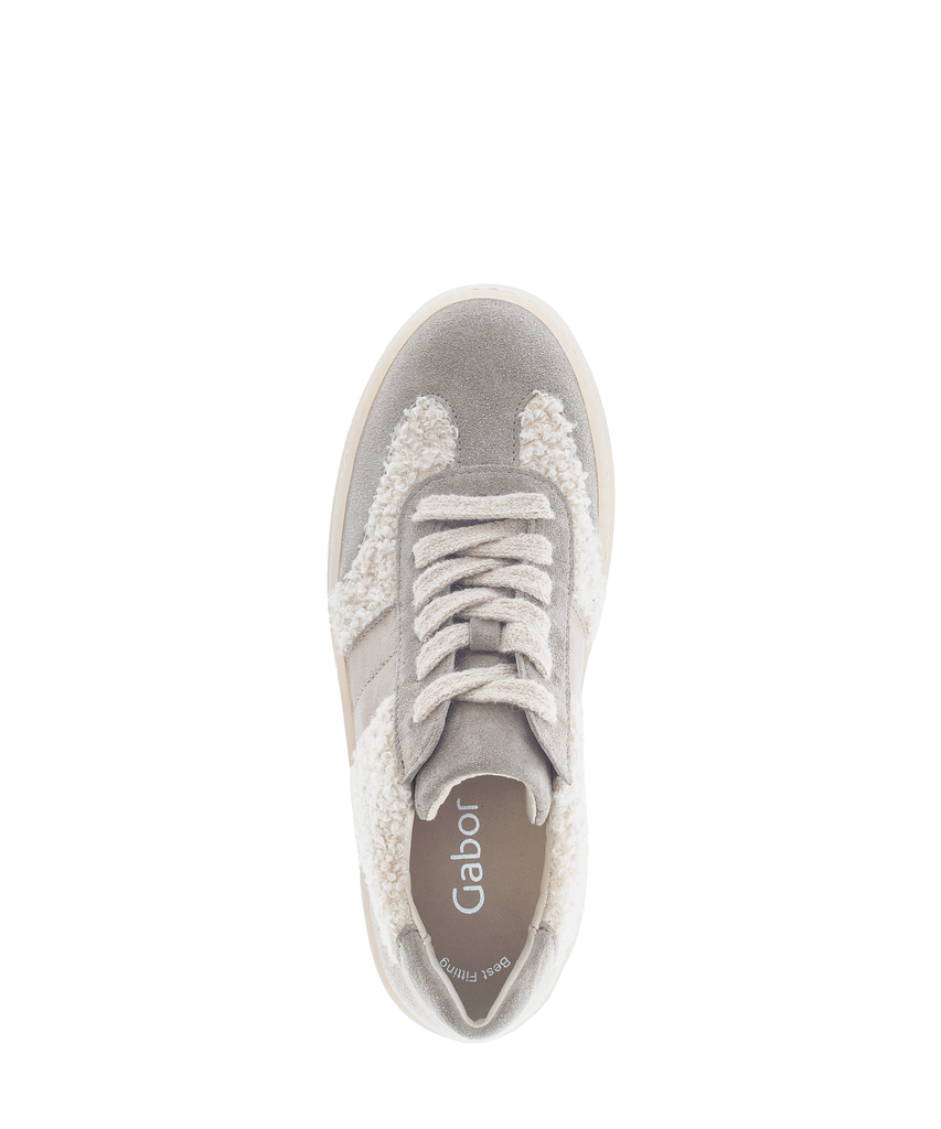 Gabor -Cream  -Taupe - Flatform- Trainer -35012