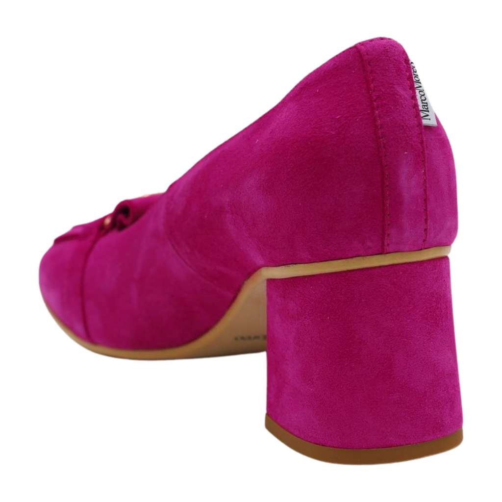 MARCO--MOREO--JOANNA--Pink-Suede-Heeled--Loafer--E4291