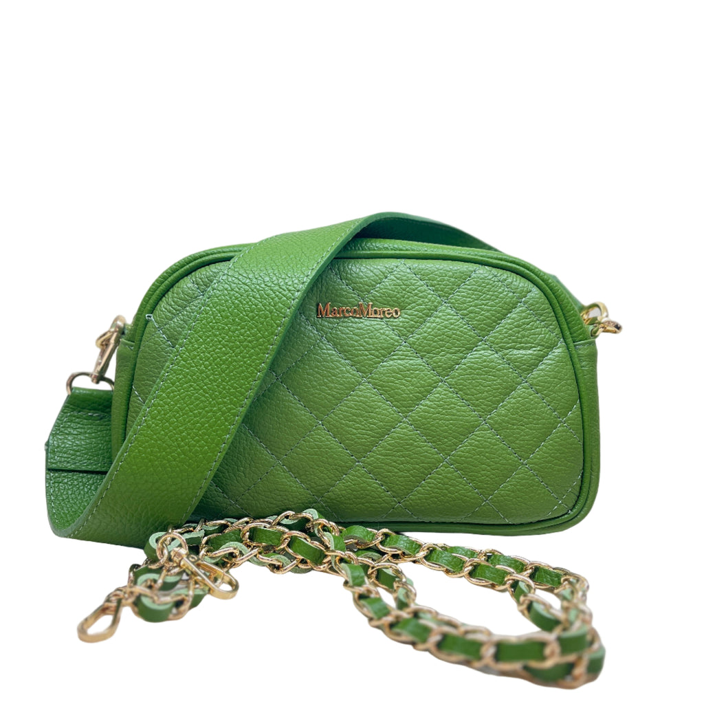 MARCO- MOREO -Moore -Lime -Green -Leather -Handbag