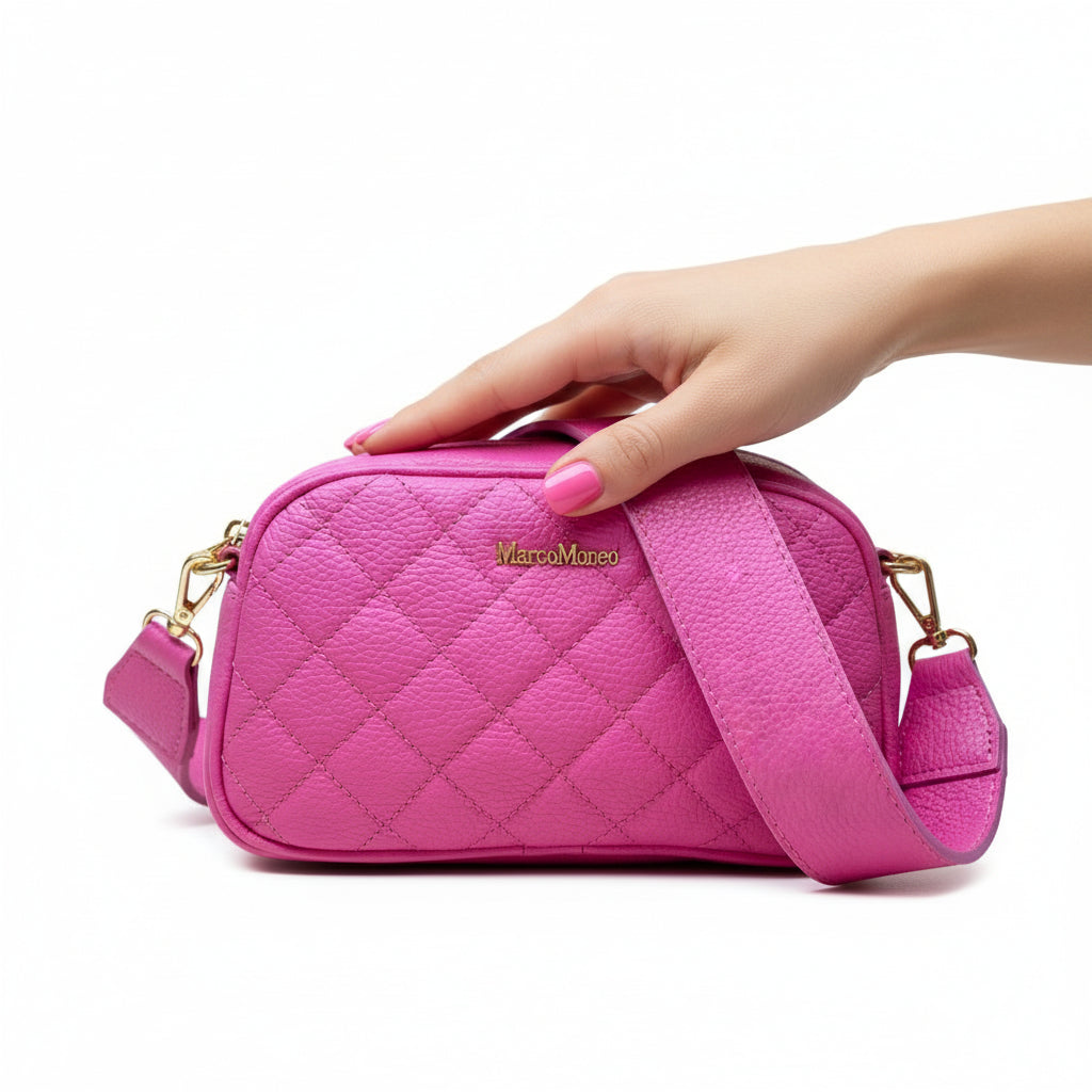 MARCO MOREO Moore Pink Leather Handbag