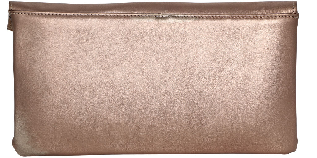MARIAN- Bronze -Leather- Envelope -Clutch  Bag