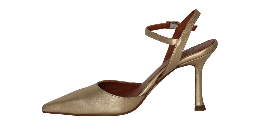 MARIAN -Gold- Leather- Point -Toe- Shoe-1