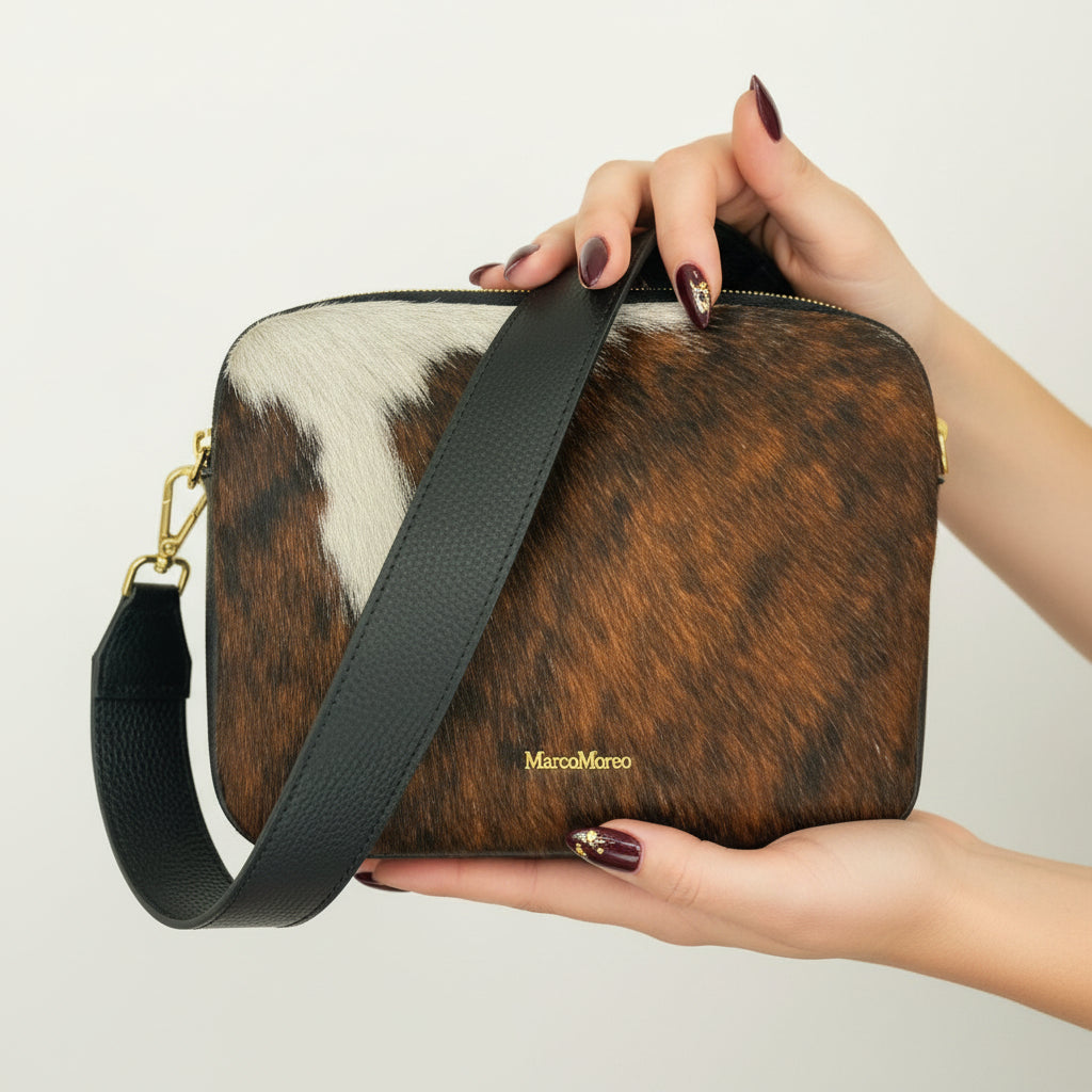 Marco-Moreo-Cow hide-print-handbag