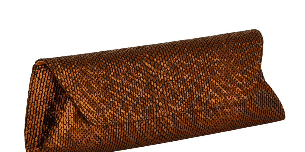 Marian-bronze-print-envelope-clutch-bag