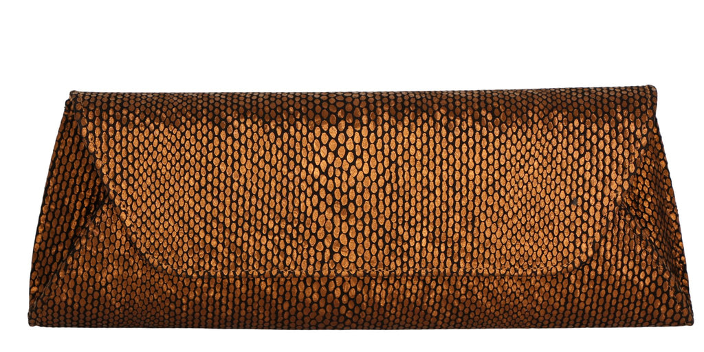 Marian-bronze-print-envelope-clutch-bag