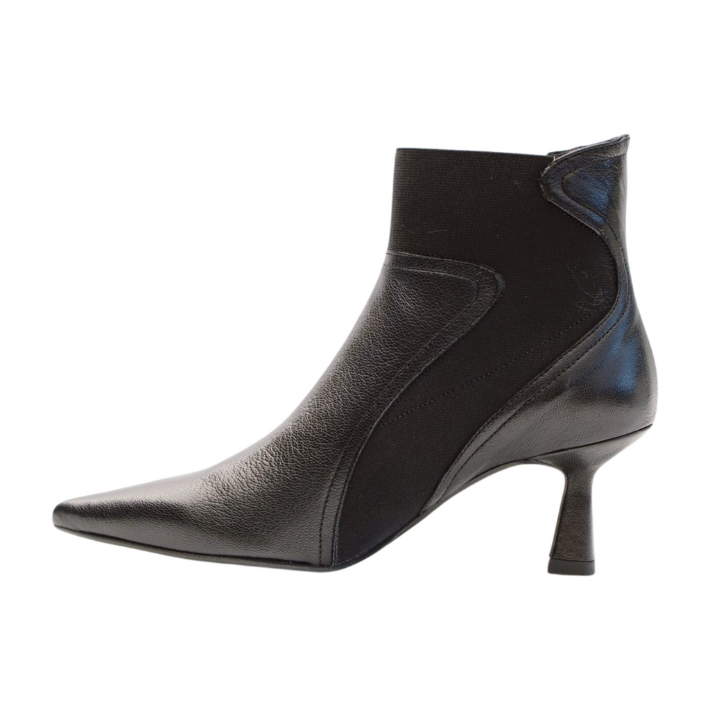 Marian  -Black  -Leather -Pointed -Toe -Ankle-Boot