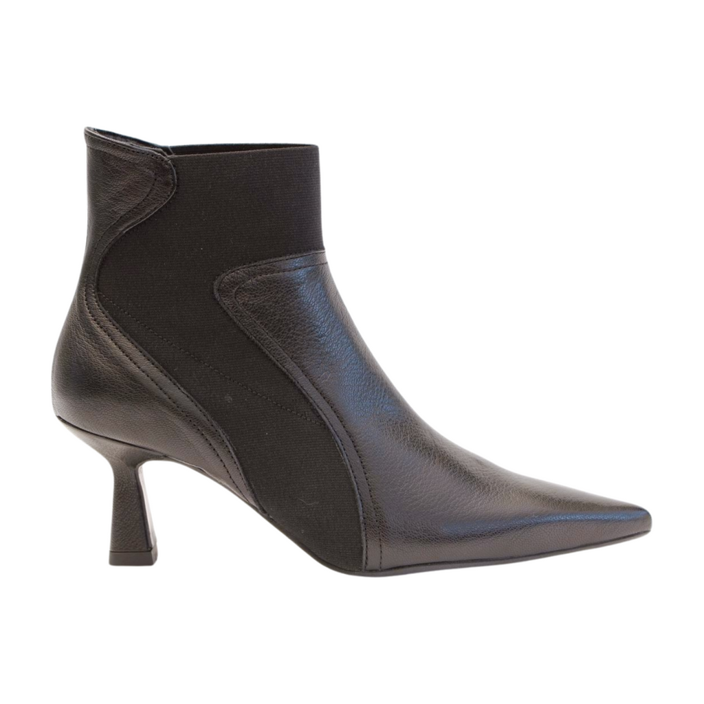 Marian  -Black  -Leather -Pointed -Toe -Ankle-Boot