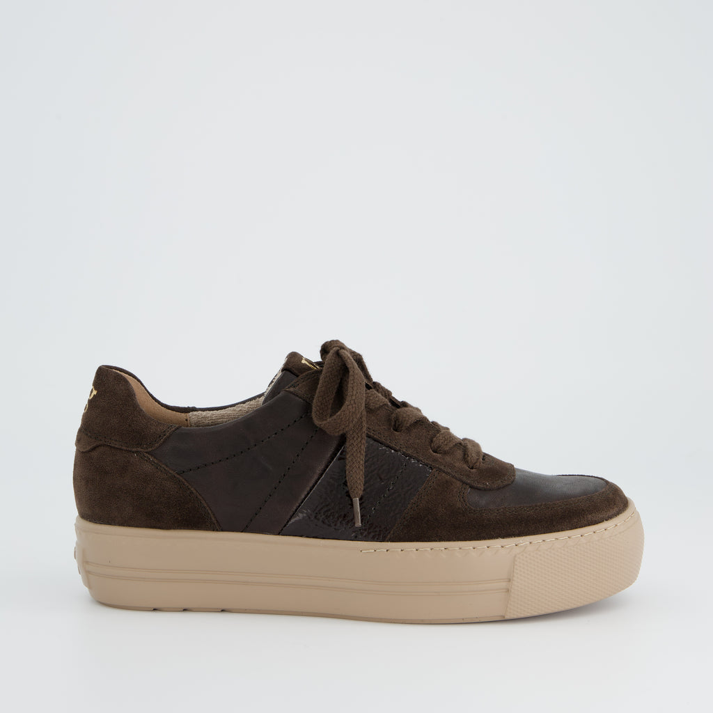 PAUL- GREEN- Brown - Leather- and -Suede -Platform -Trainer- 5230.jpg